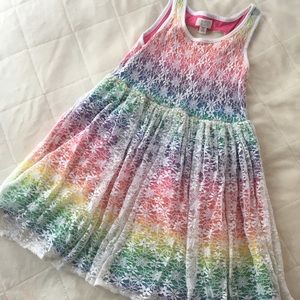 🌈 Rainbow colored girls dress!